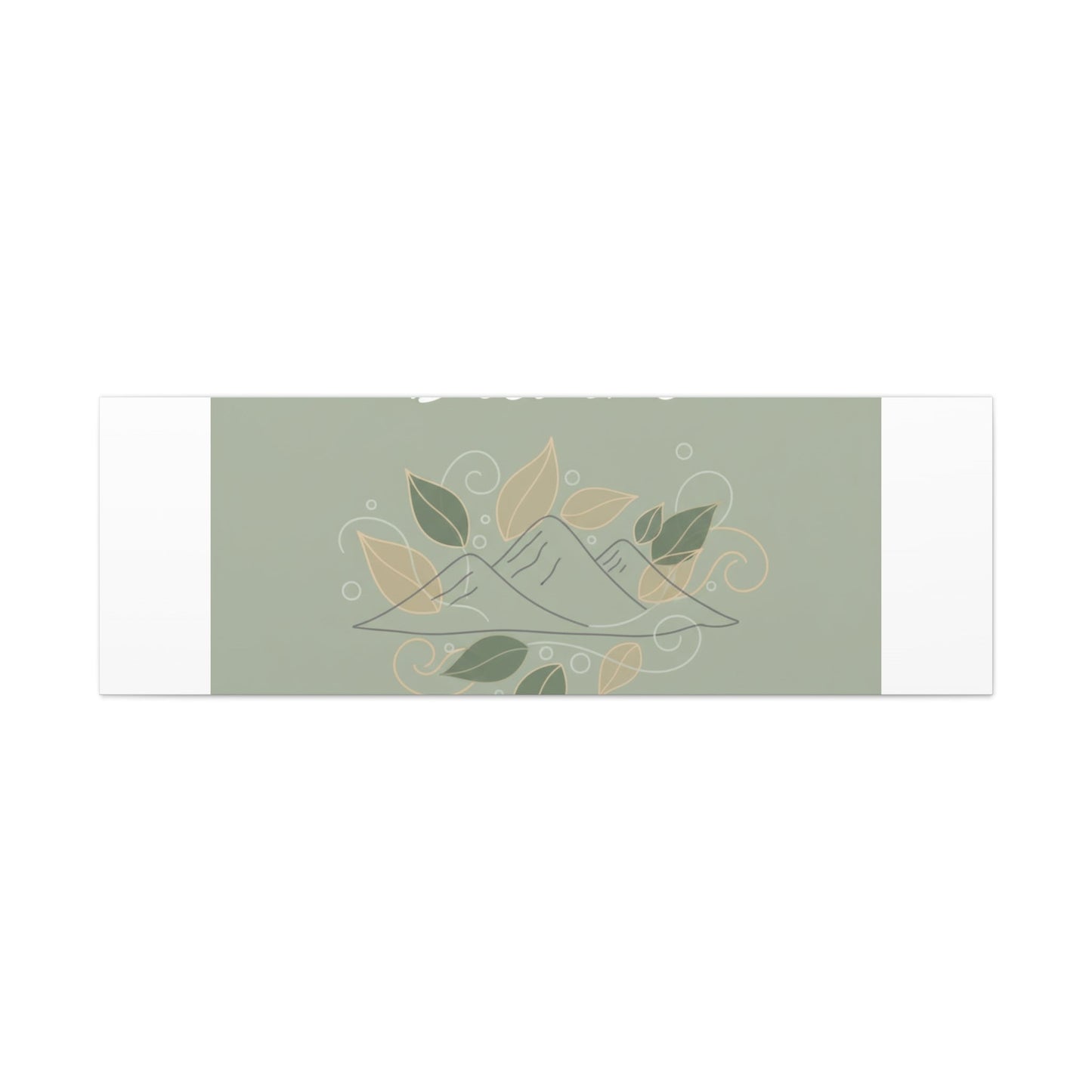 Breathe Mountain Line Canvas | Nature Symbols, Minimal Forest Wall Art