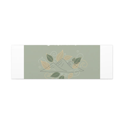Breathe Mountain Line Canvas | Nature Symbols, Minimal Forest Wall Art