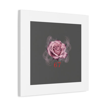 6 7 Valentine's Canvas | Viral Gothic Rose Wall Art | 6 7 Meaning Dark Romance