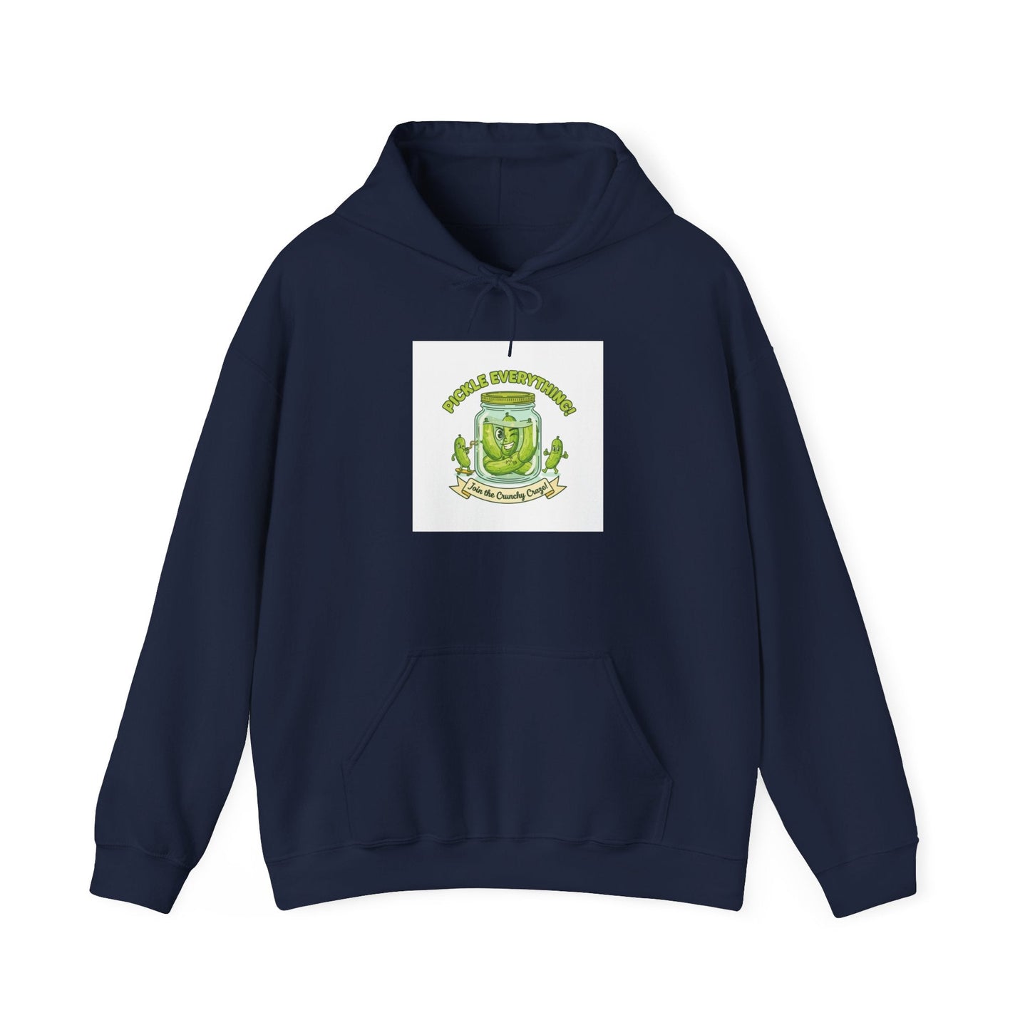 Pickle Enthusiast Crest Hoodie | brine design, pickle lover apparel