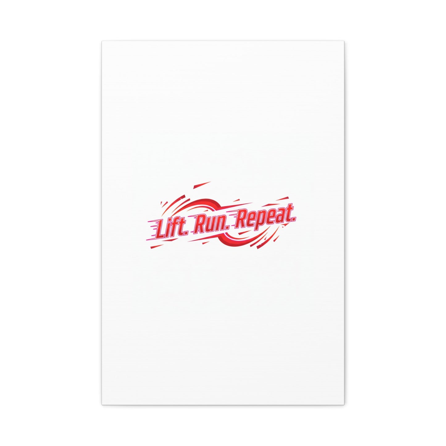 Lift Run Repeat Canvas | Fitness Wall Art, Gym Motivation