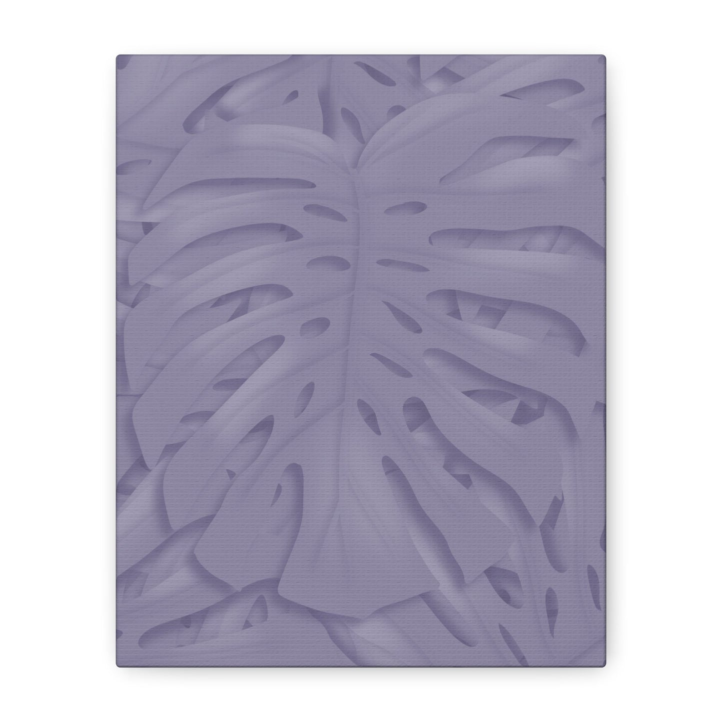 Violet Monstera Canvas Print – Botanical Wall Art