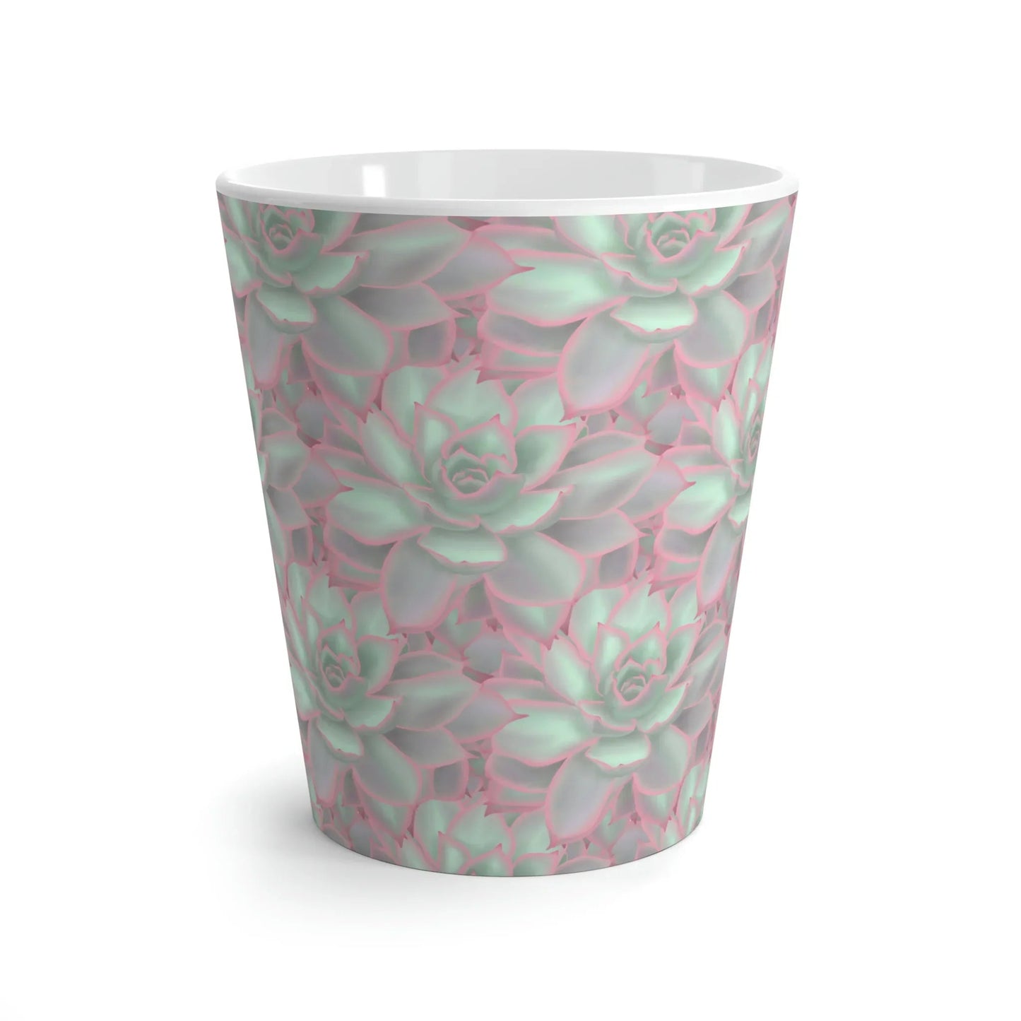 Echeveria Violet Queen Succulent Pattern Ceramic Mug 12 oz