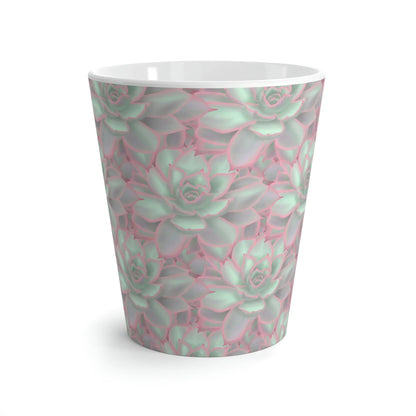 Echeveria Violet Queen Succulent Pattern Ceramic Mug 12 oz