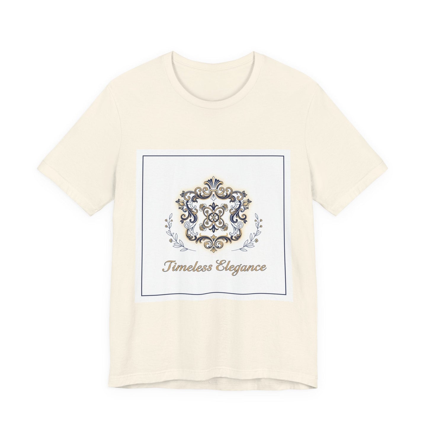 Ornate Brooch Emblem Tee | baroque print tee, vintage emblem shirt