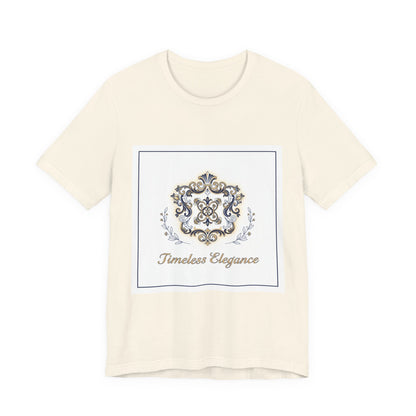Ornate Brooch Emblem Tee | baroque print tee, vintage emblem shirt