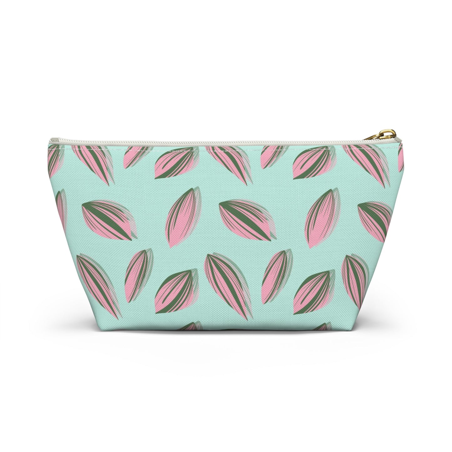 Tradescantia Nanouk Pattern Accessory Pouch – Makeup Bag With T-Bottom