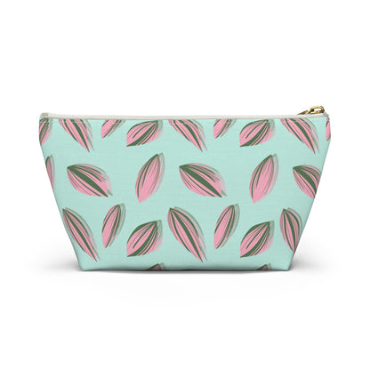 Tradescantia Nanouk Pattern Accessory Pouch – Makeup Bag With T-Bottom