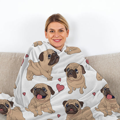 1pc Cute Khabba Dog Cute And Fun Pattern Soft Printed Flannel Sofa Blanket Comfortable And Warm Home Use Suitable For Bed Sofa Camping And Multi Scene Seasonal Use