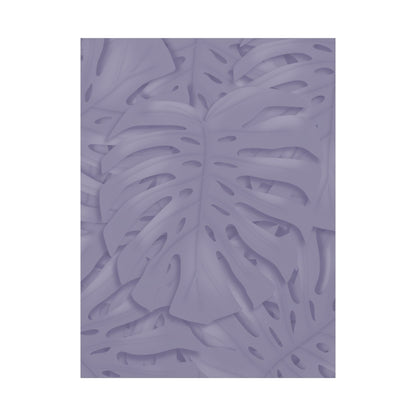 Violet Monstera Canvas Print – Botanical Wall Art