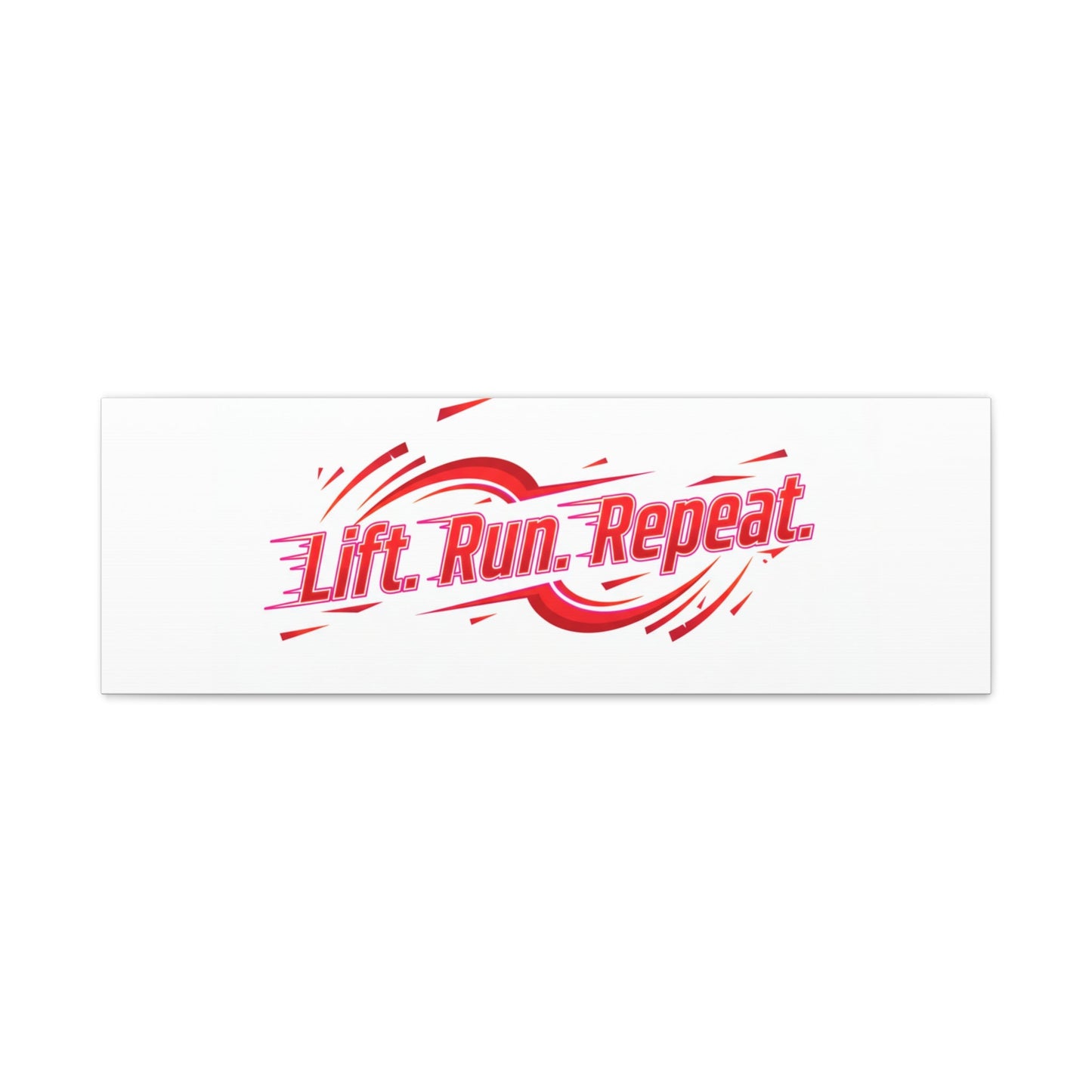 Lift Run Repeat Canvas | Fitness Wall Art, Gym Motivation