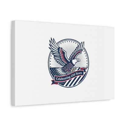 250th Anniversary Eagle Emblem Canvas | Semiquincentennial Americana
