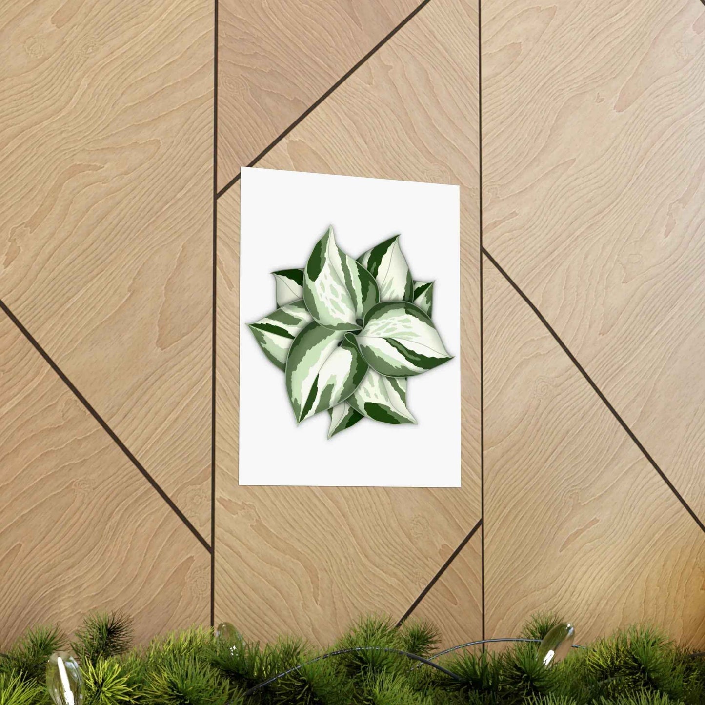 Manjula Pothos Botanical Print – Unframed Wall Art