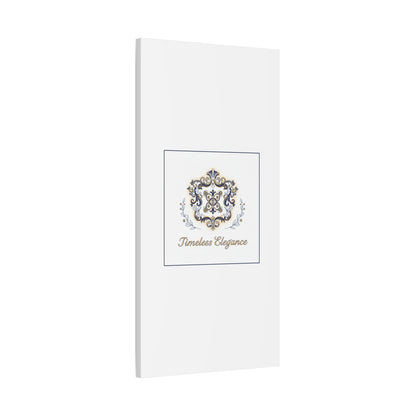 Ornate Brooch Emblem Canvas | Vintage Formalwear Accents, Baroque Print
