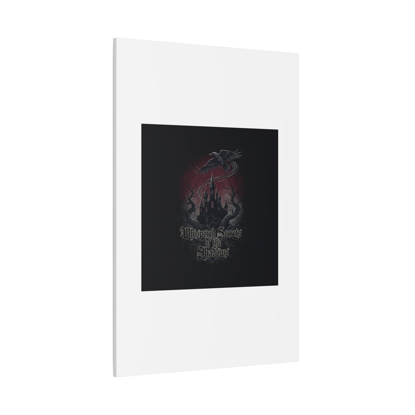 Whispered Secrets of the Shadows Castle Wall Art, Matte Canvas | Gothic Medieval Decor