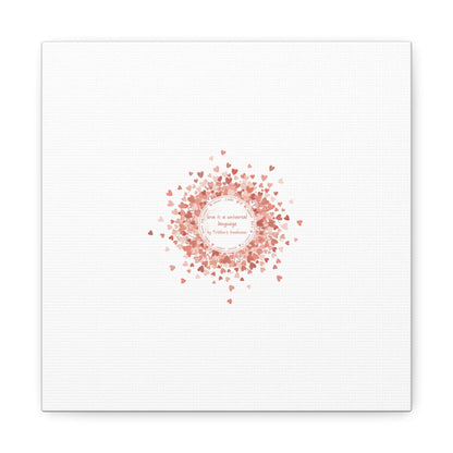 Tiny Heart Confetti Canvas | Matte Stretched Wall Art