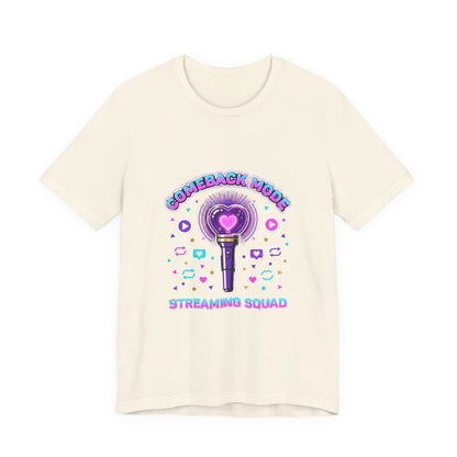 Comeback Mode Lightstick Tee | K-pop comeback, streaming squad