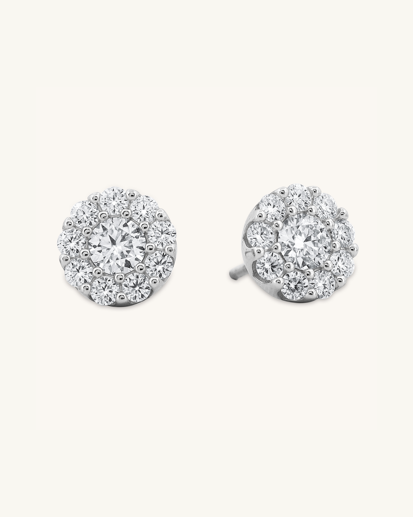 Spark Circle Moissanite Studs