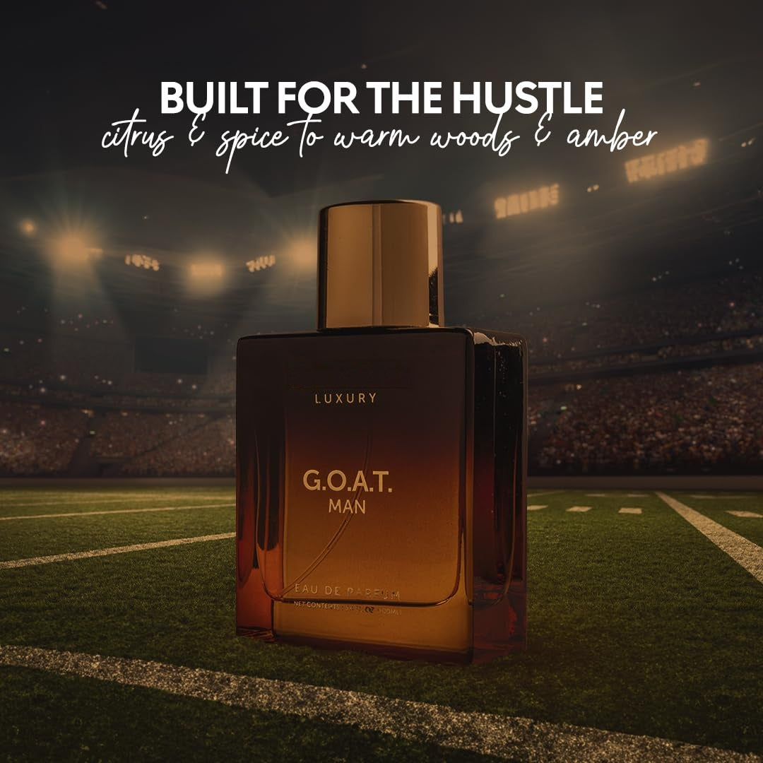 Luxury CEO&G.O.A.T. Man Perfume for Men | 3.4oz, Vanilla Scented, Oriental Fragrance Note