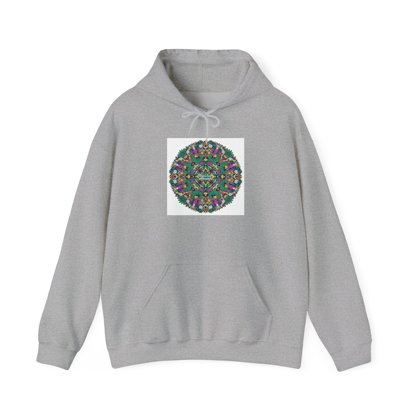 Psychedelic Botanical Mandala Hoodie | Festival Art Sweatshirt