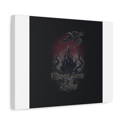 Whispered Secrets of the Shadows Castle Wall Art, Matte Canvas | Gothic Medieval Decor