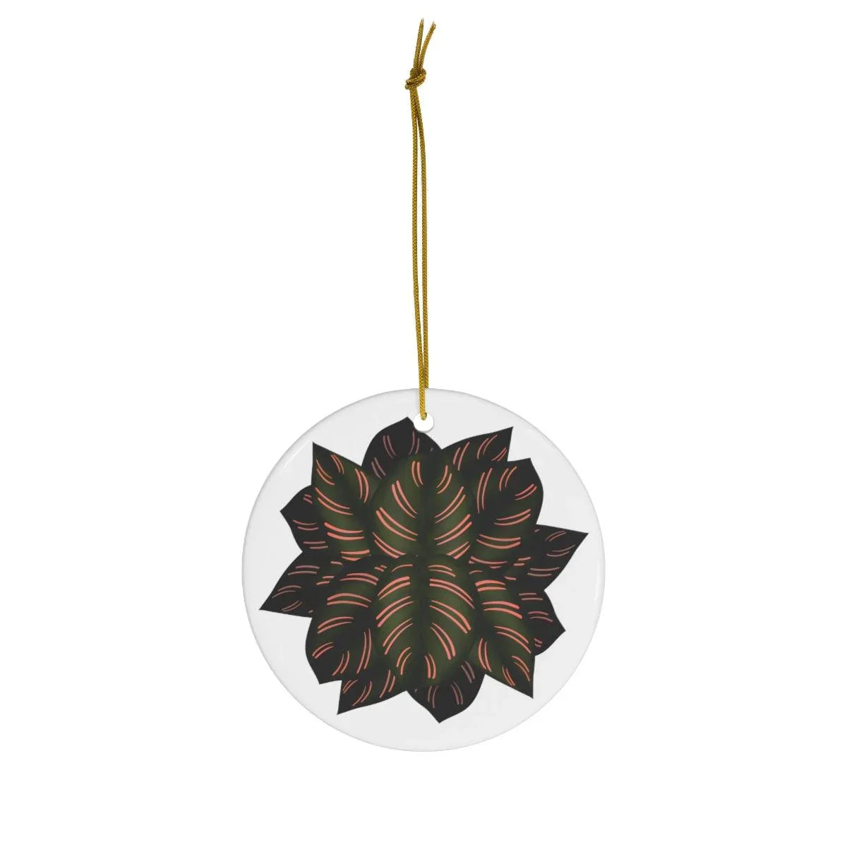 Calathea Pinstripe Ceramic Ornament