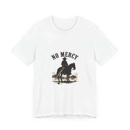No Mercy Cowboy Skull Tee | Western-Gothic, desert noir design