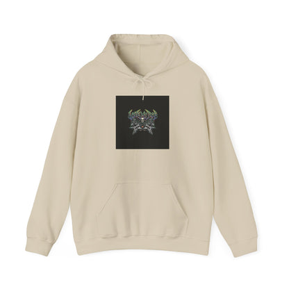 LOUD Self-Care, Metal Font Hoodie | gothic wellness quote, edgy self-care merch