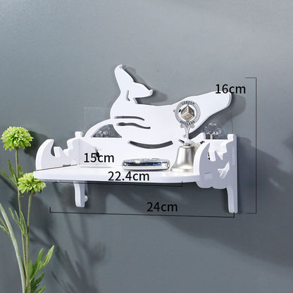 Perforation-Free Wall Shelf Bedroom Wall Hanging Bathroom