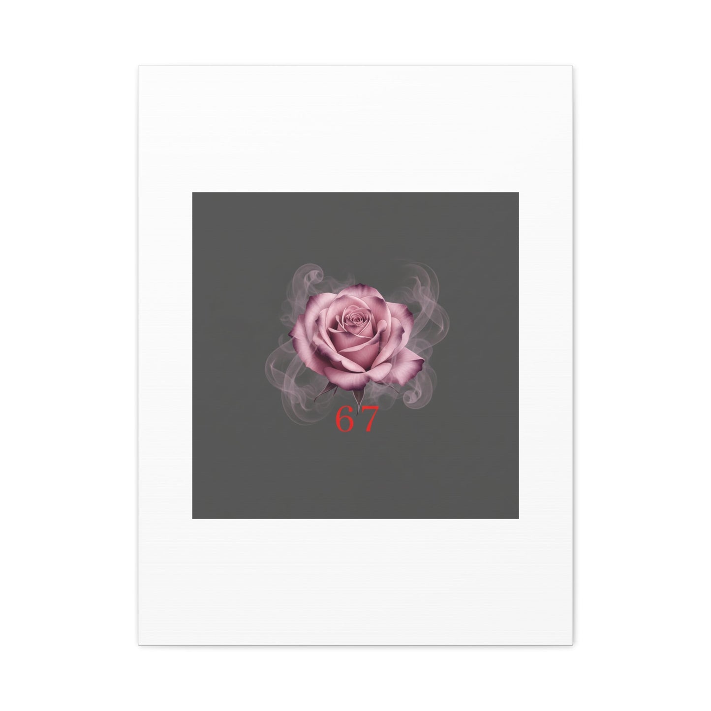 6 7 Valentine's Canvas | Viral Gothic Rose Wall Art | 6 7 Meaning Dark Romance
