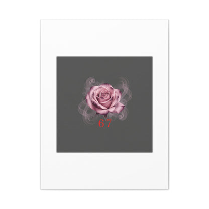 6 7 Valentine's Canvas | Viral Gothic Rose Wall Art | 6 7 Meaning Dark Romance