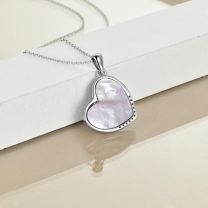 Sterling Silver Heart Pendant Necklace Embracing Horse Design