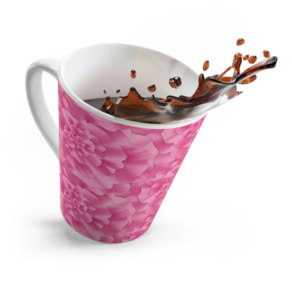 Peony Pattern Ceramic Mug 12 oz