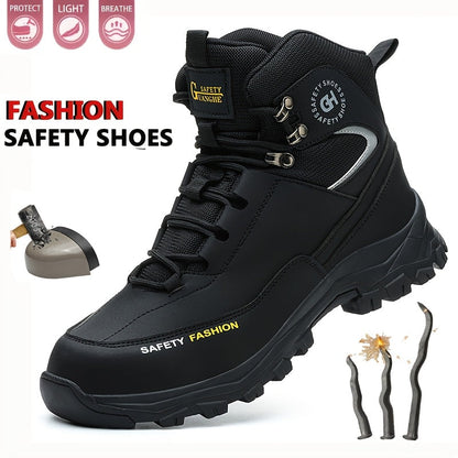 Heavy-Duty High-Quality Steel Toe Men's Work Boots