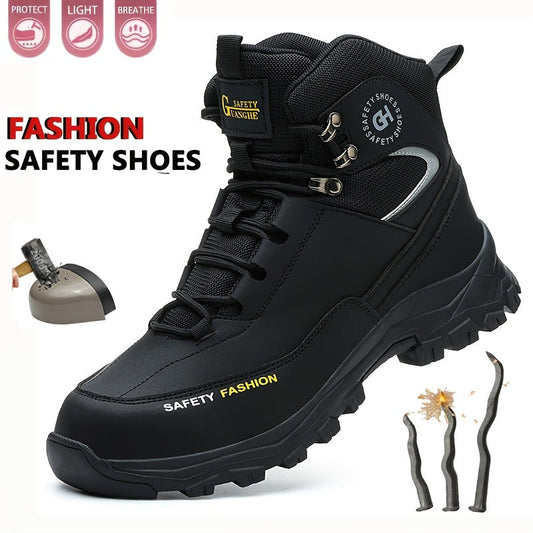 Heavy-Duty High-Quality Steel Toe Men's Work Boots