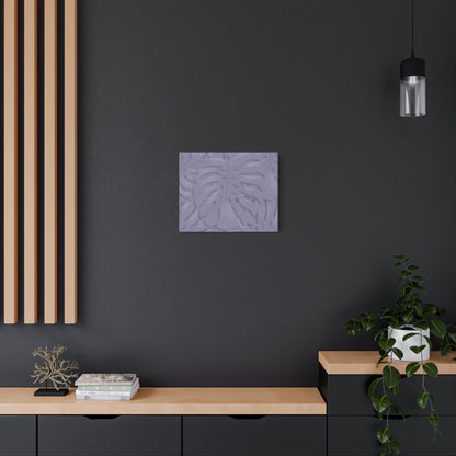 Violet Monstera Canvas Print – Botanical Wall Art