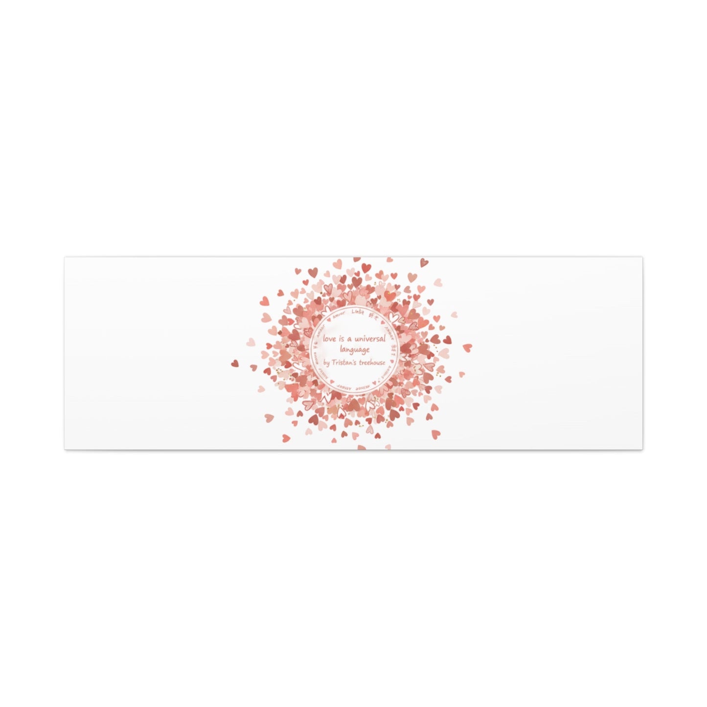 Tiny Heart Confetti Canvas | Matte Stretched Wall Art