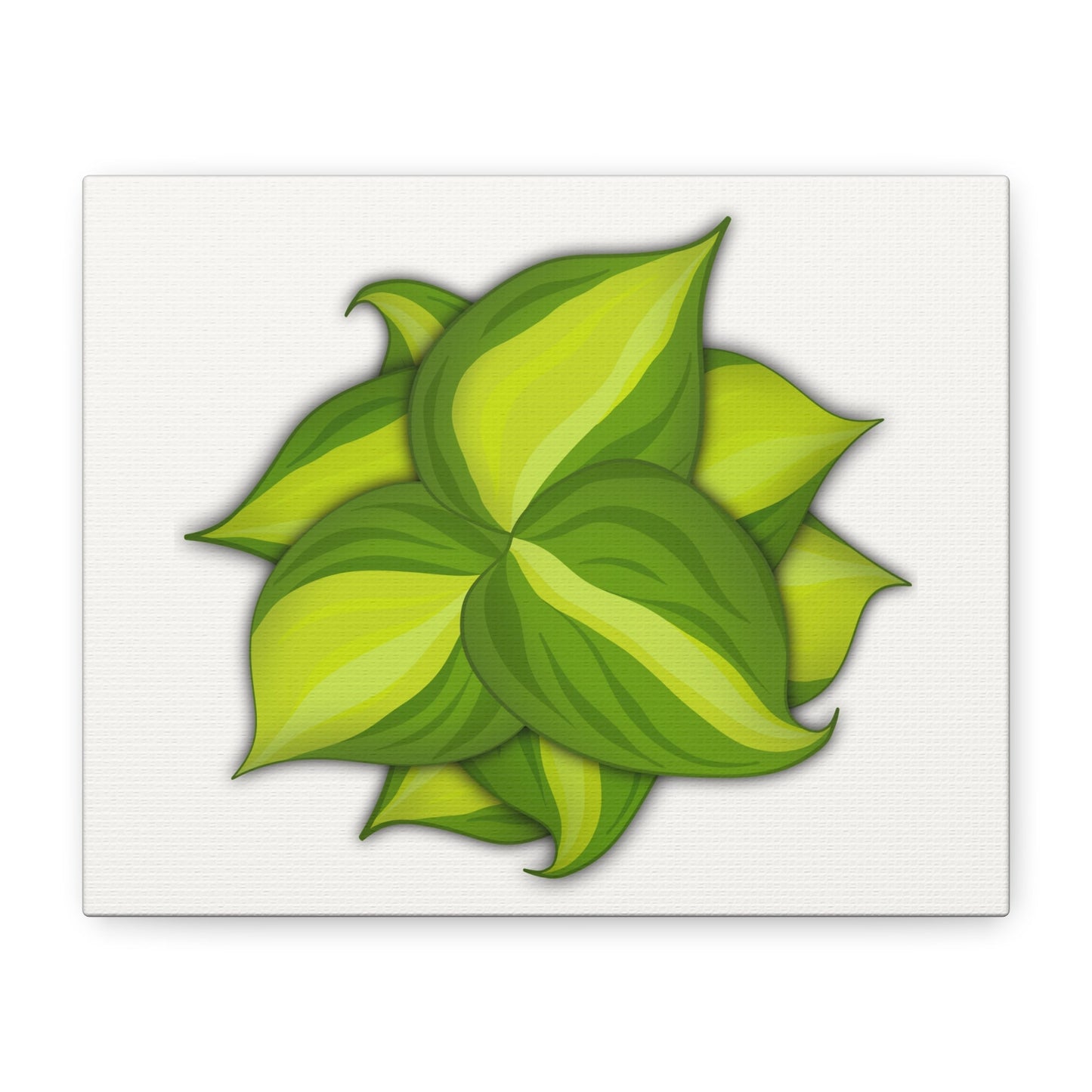 Philodendron Brasil Canvas Print – Botanical Wall Art