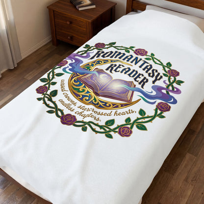 Romantasy Reader Blanket | romantasy, book lover, enchanted
