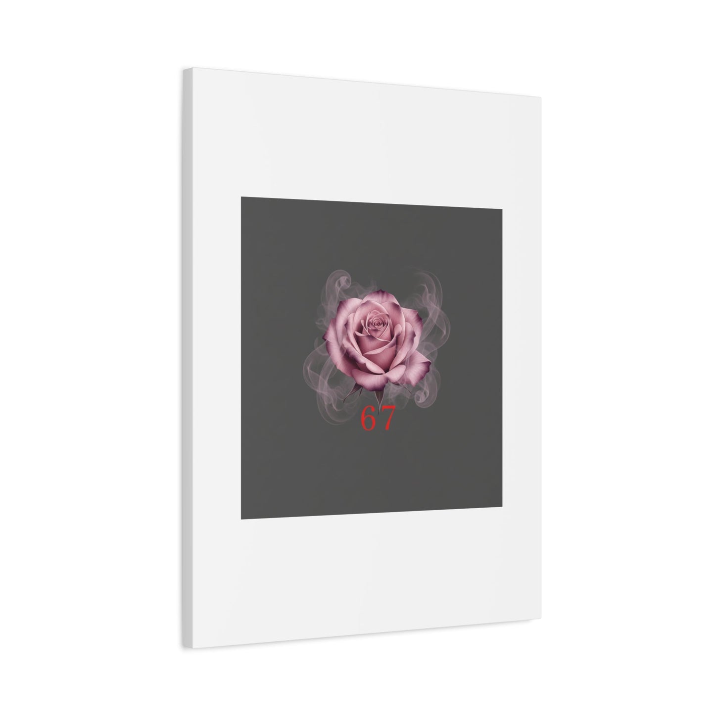 6 7 Valentine's Canvas | Viral Gothic Rose Wall Art | 6 7 Meaning Dark Romance