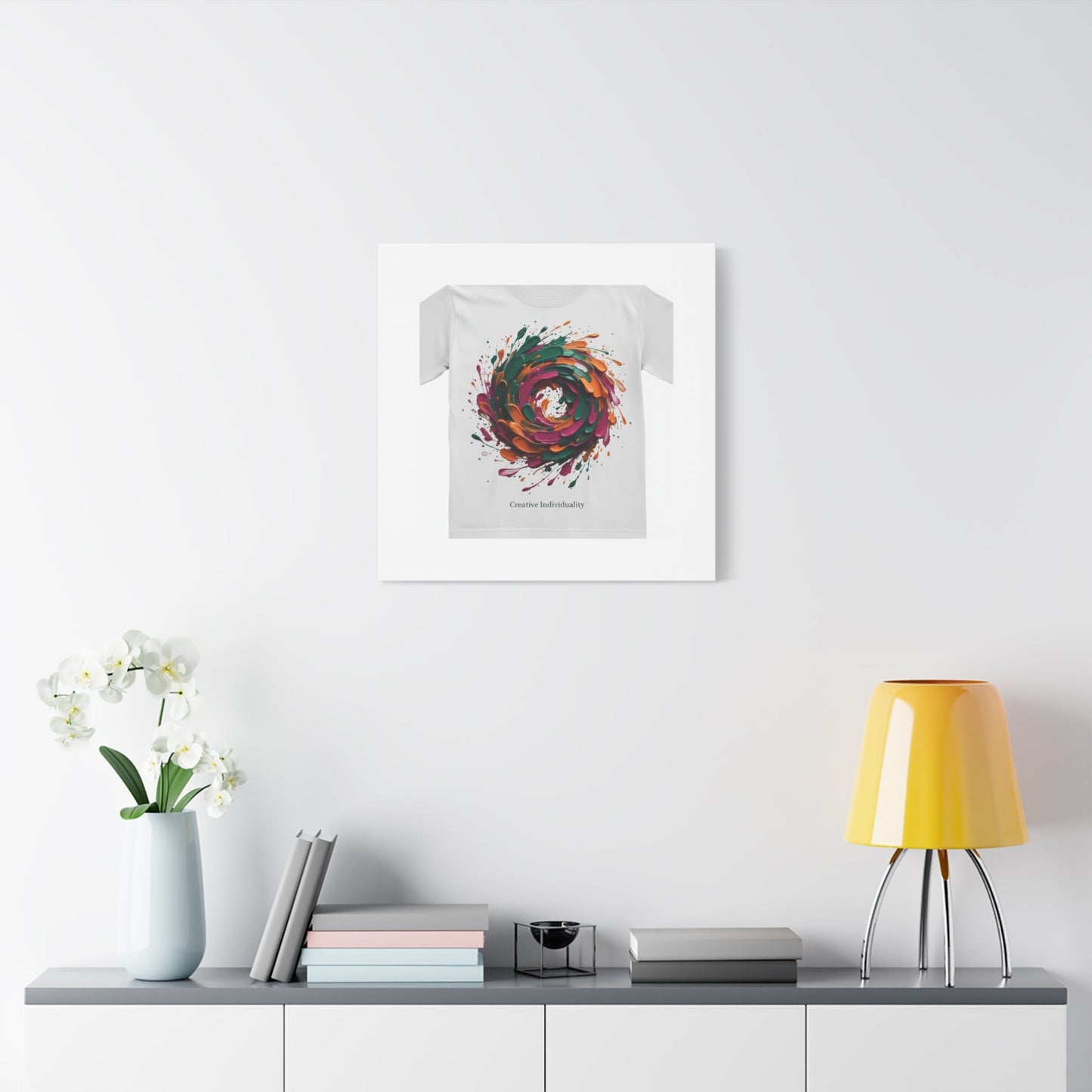 Painterly Abstract Floral Swirl Canvas | Matte Stretched Canvas