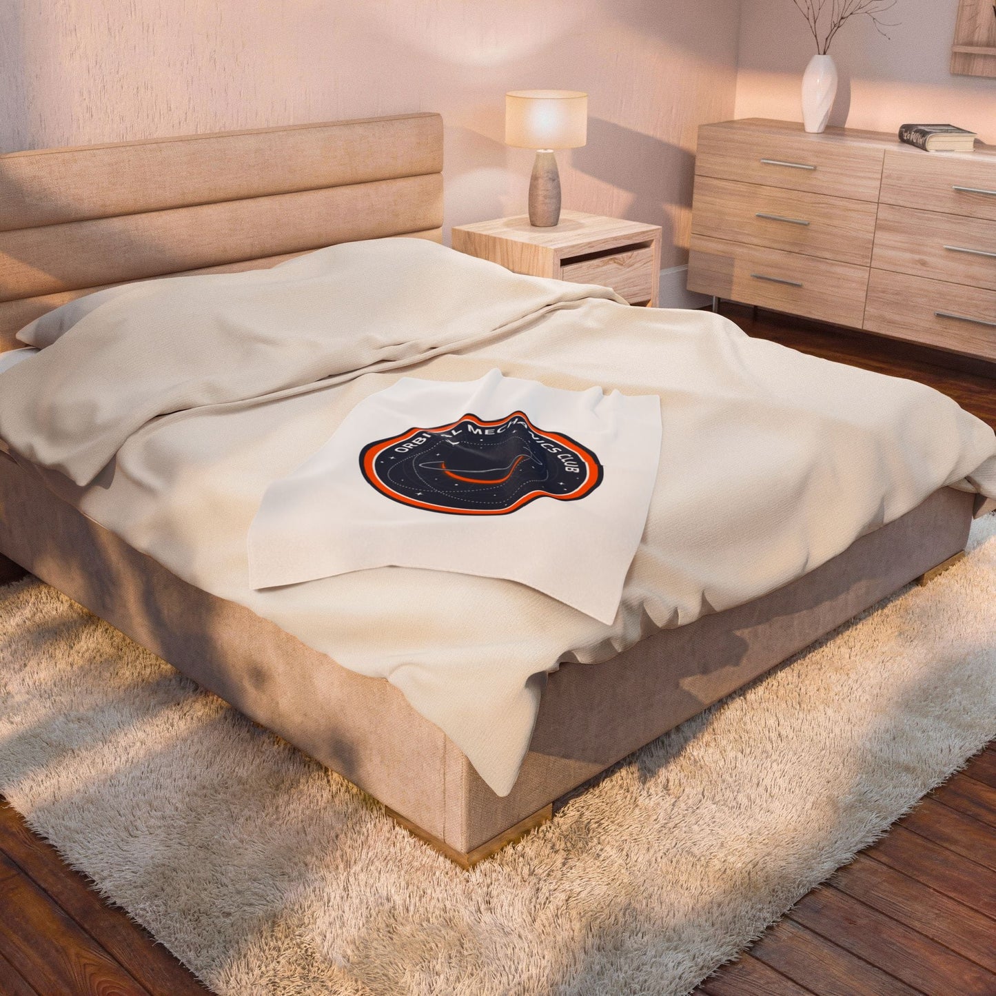 Orbital Mechanics Club Plush Blanket | space, mission patch, science nerd