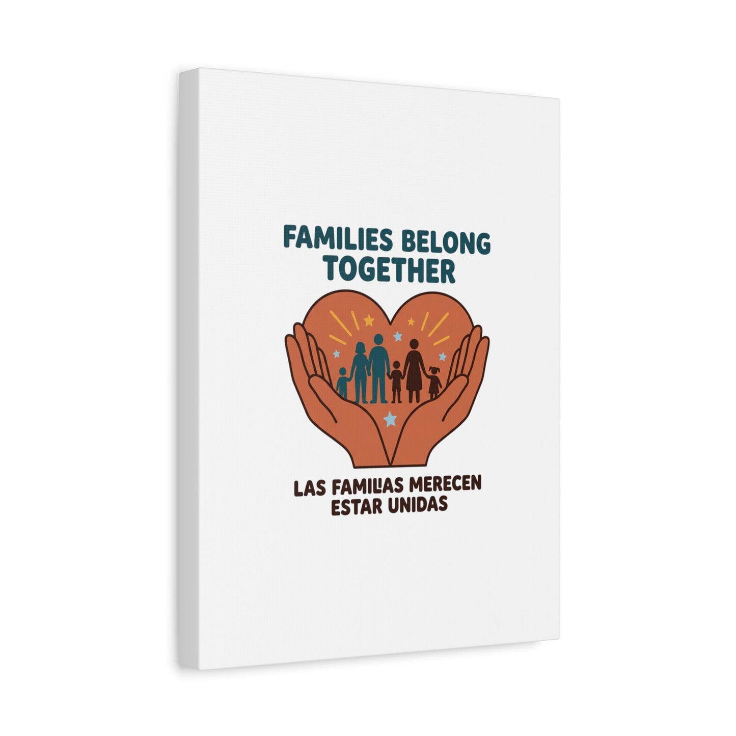 Families Belong Together Canvas | Family Unity, Bilingual Solidarity