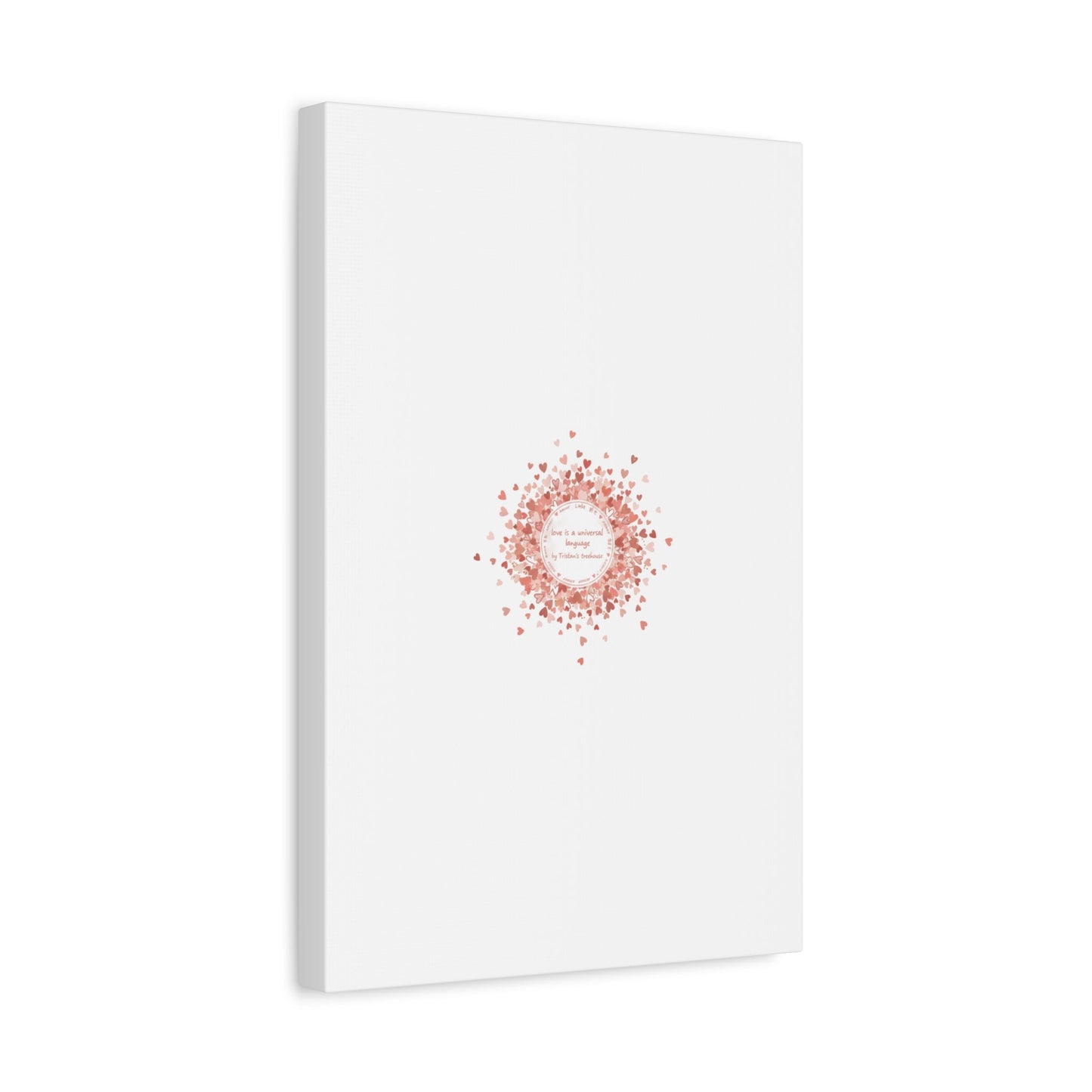 Tiny Heart Confetti Canvas | Matte Stretched Wall Art