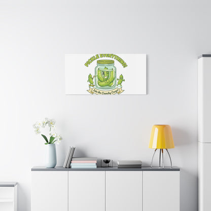 Pickle Everything! Matte Canvas | Brine Design, Pickle Lover Art