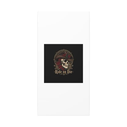 Ride or Die Skull Canvas | Western Skull Art, Gothic Americana