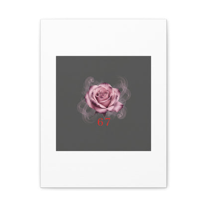 6 7 Valentine's Canvas | Viral Gothic Rose Wall Art | 6 7 Meaning Dark Romance
