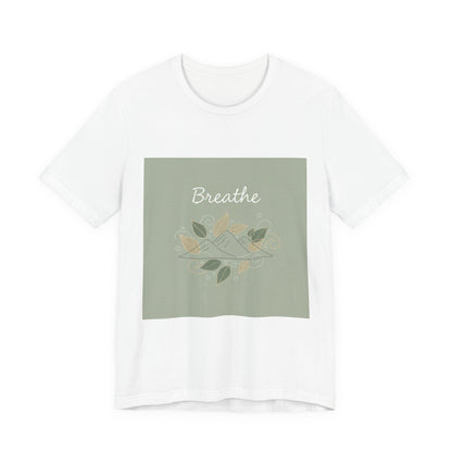 Breathe Leaf Line Tee | nature vibes, calming minimal