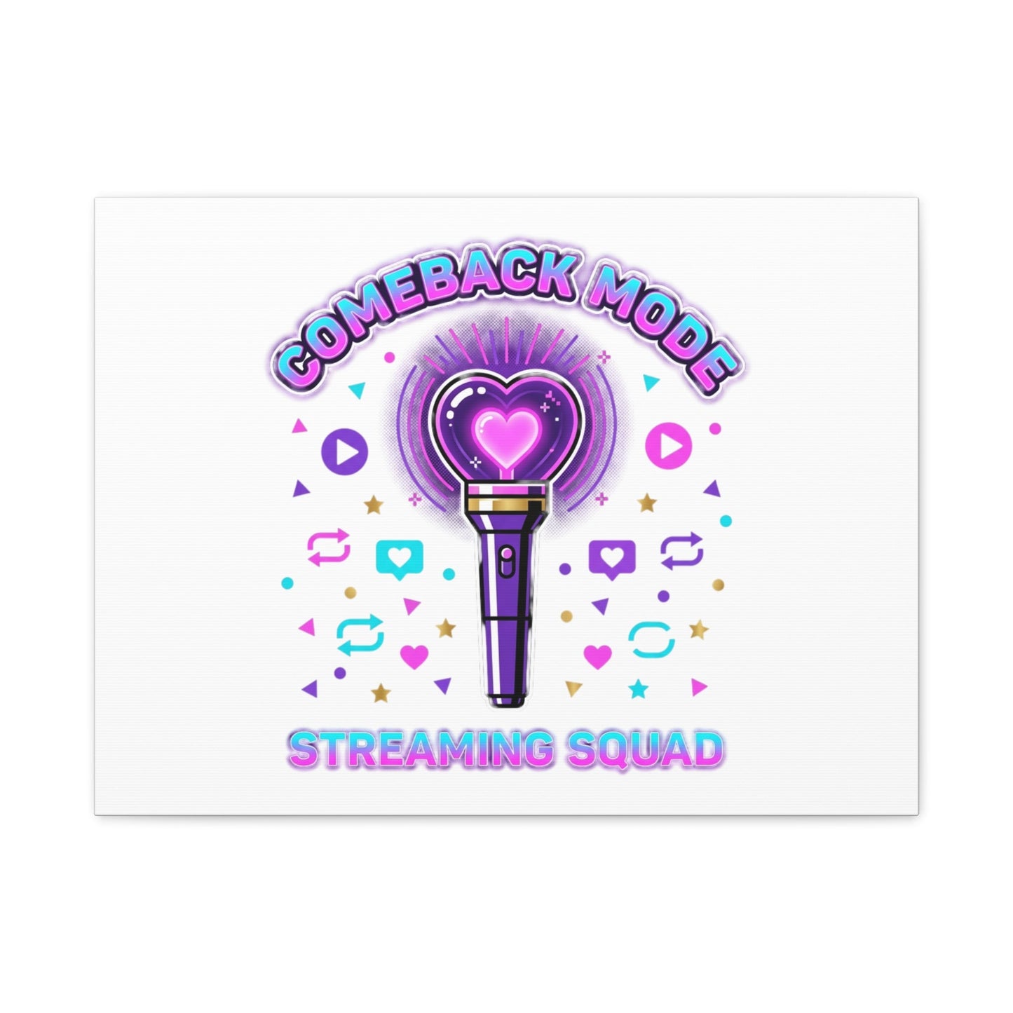 Comeback Mode Lightstick Canvas | K-pop Comeback, Streaming Squad