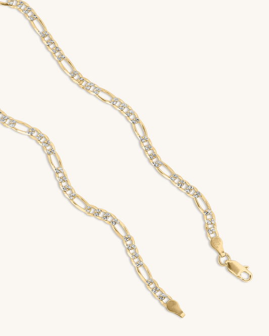 2mm Diamond Cut Figaro Chain